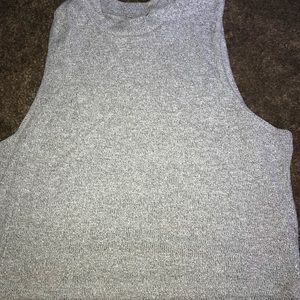 Grey crop top